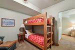 Twin bunk room attached to queen bedroom